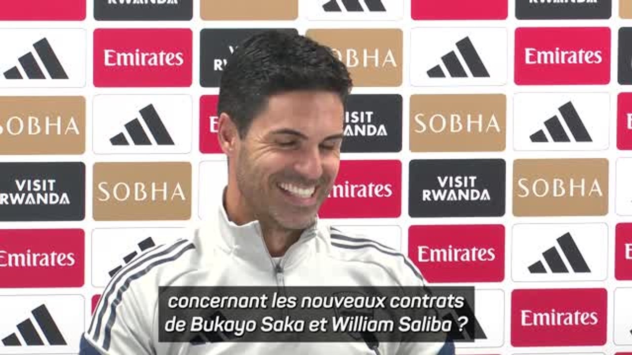 Arsenal - Arteta convaincu que Saka et Saliba signeront bientôt leur nouveau contrat
