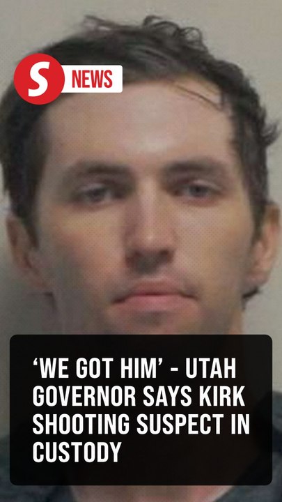 'We got him' - Utah governor says Kirk shooting suspect in custody