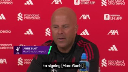 'It's a pity' - Slot on Liverpool's Guehi pursuit