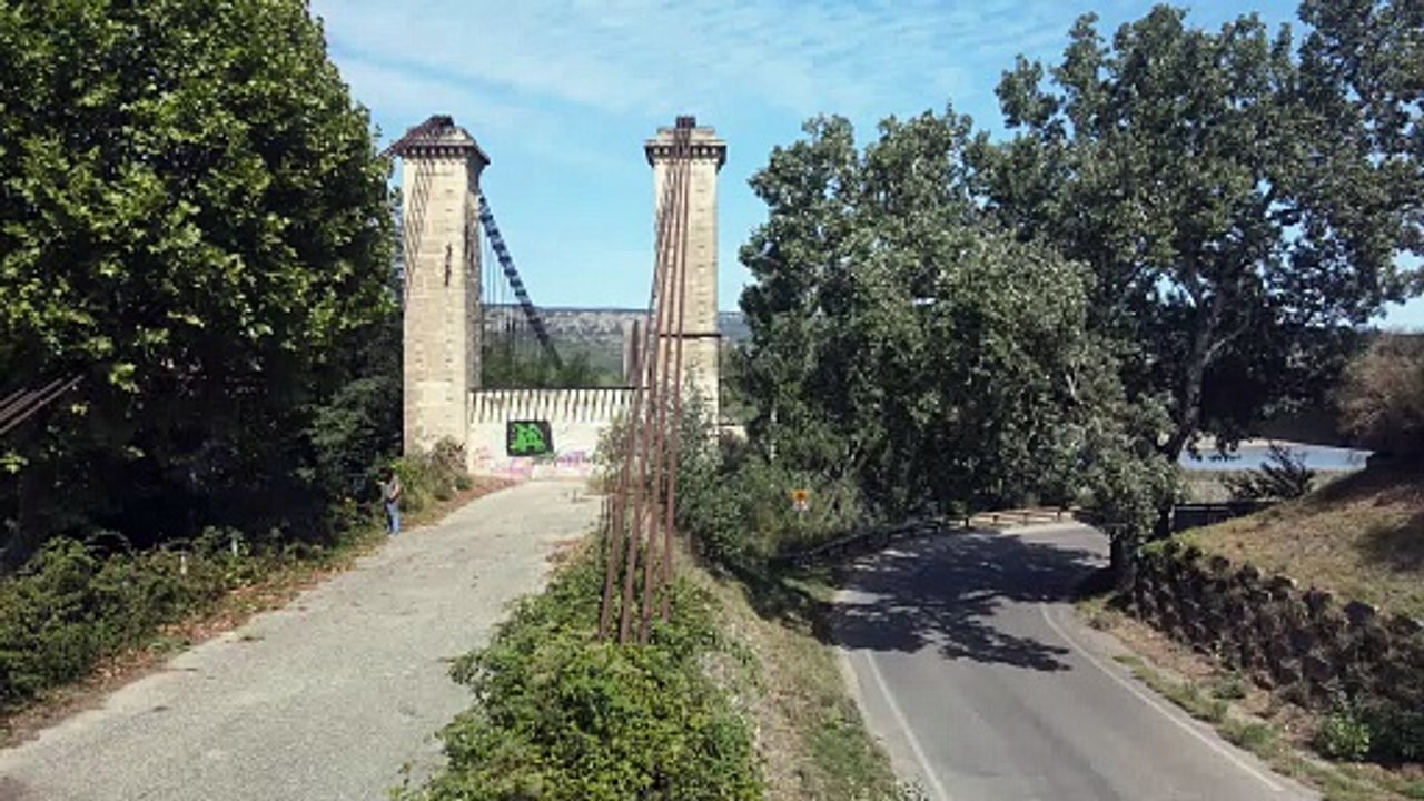 pont suspendu de Mallemort