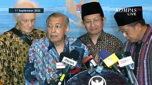 [FULL] Tokoh Gerakan Nurani Bangsa Sebut Prabowo Setuju Bentuk Tim Investigasi Usut Rusuh Agustus