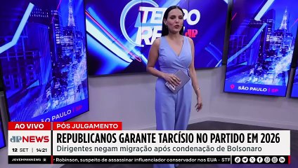Tarcísio vai deixar o Republicanos e se unir ao PL? Partido garante que não | TEMPO REAL