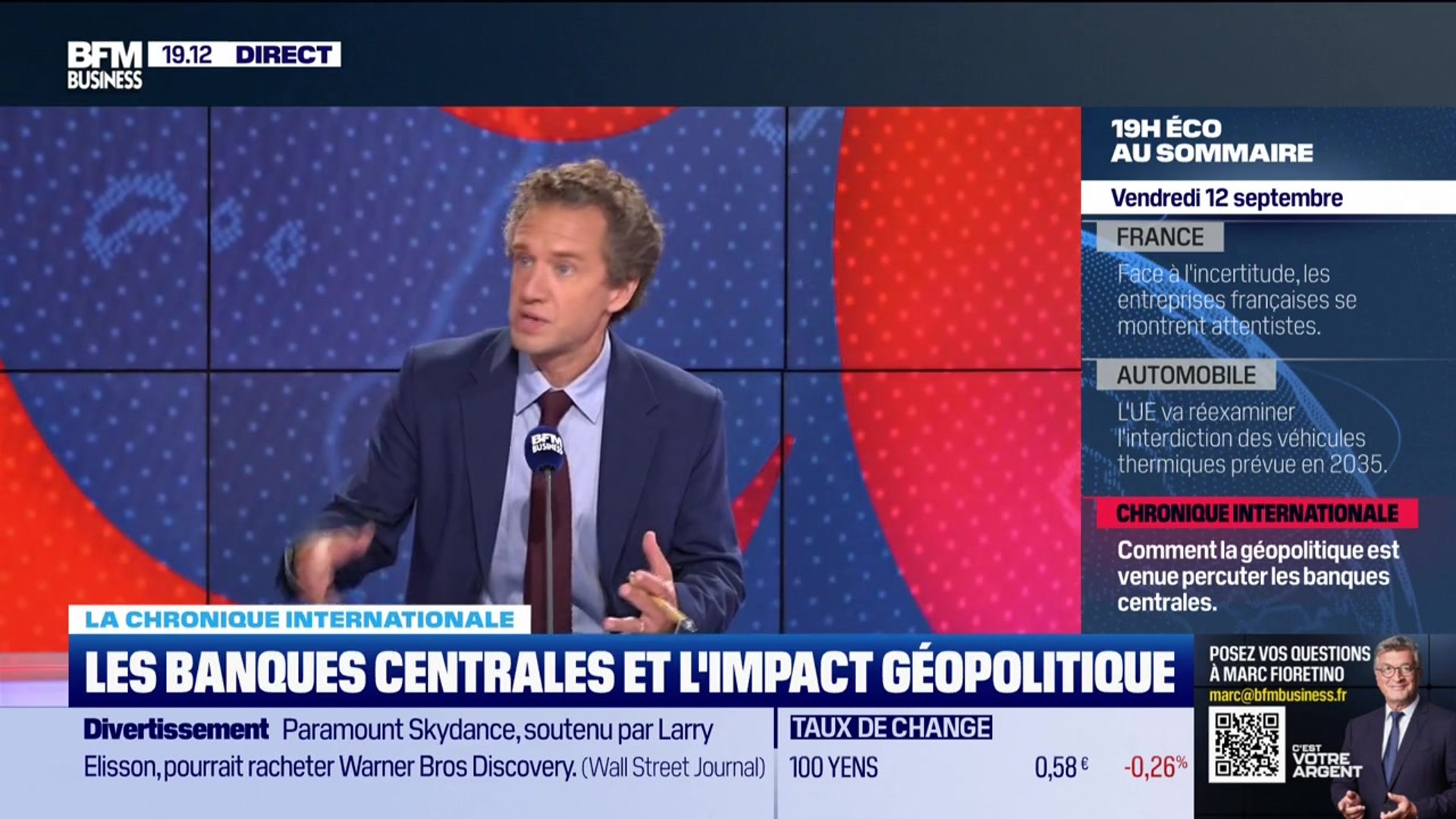 Le 19h Eco - Vendredi 12 septembre
