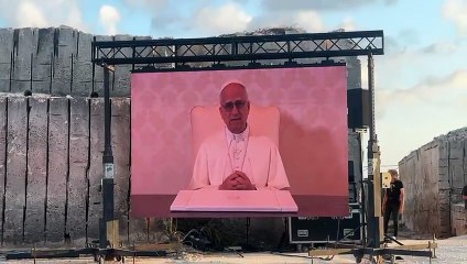 Videomessaggio del Papa all'hotspot di Lampedusa