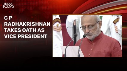 CP Radhakrishnan sworn in as India's 15th Vice President