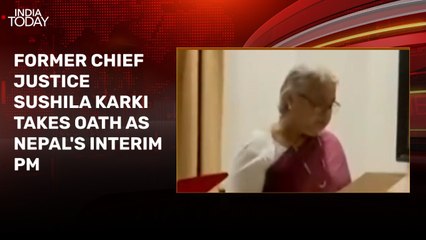 Sushila Karki sworn in as Nepal's interim Prime Minister