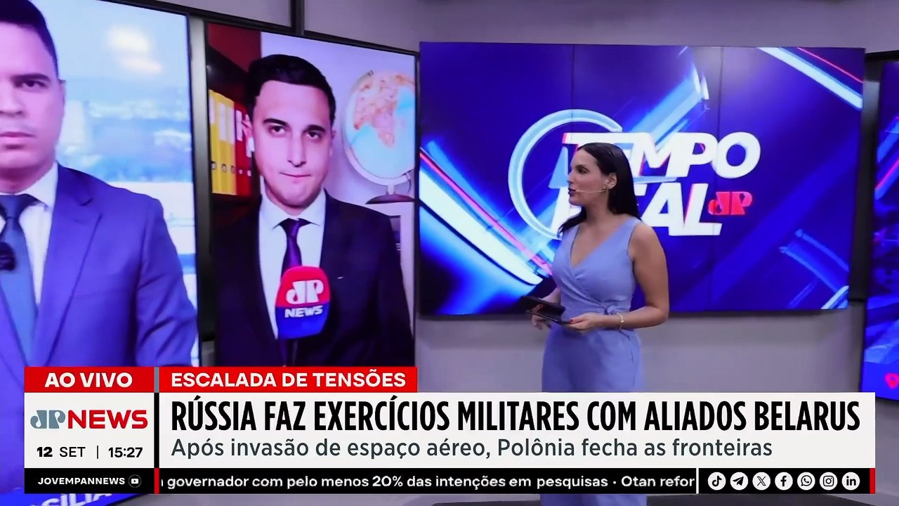 Rússia faz exercícios militares com aliado Belarus | TEMPO REAL
