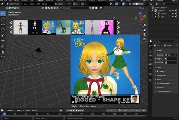 blender shoping by Author rex anime style Anais info 01