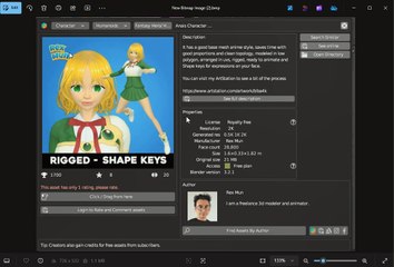 blender shoping by Author rex anime style Anais info 02 emma