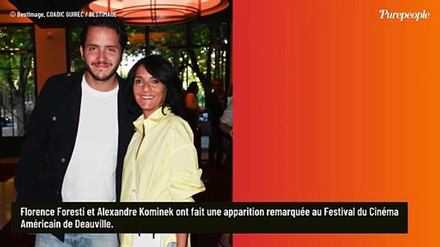 Premier tapis rouge à Deauville pour Florence Foresti et son compagnon Alexandre Kominek, main dans la main