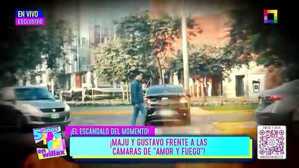 ¡MAJU Y GUSTAVO FRENTE A LAS CÁMARAS DE “AMOR Y FUEGO”! | Willax