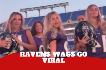Wives and girlfriends of Baltimore Ravens go viral dancing in full gear on field