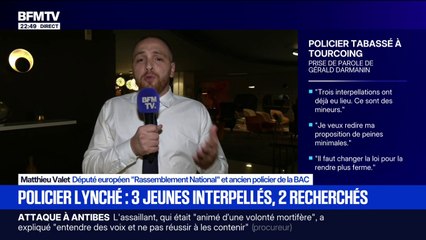 Policier agressé à Tourcoing: "Je suis pour qu'on puisse diffuser les images d'intervention", affirme Matthieu Valet, député européen RN