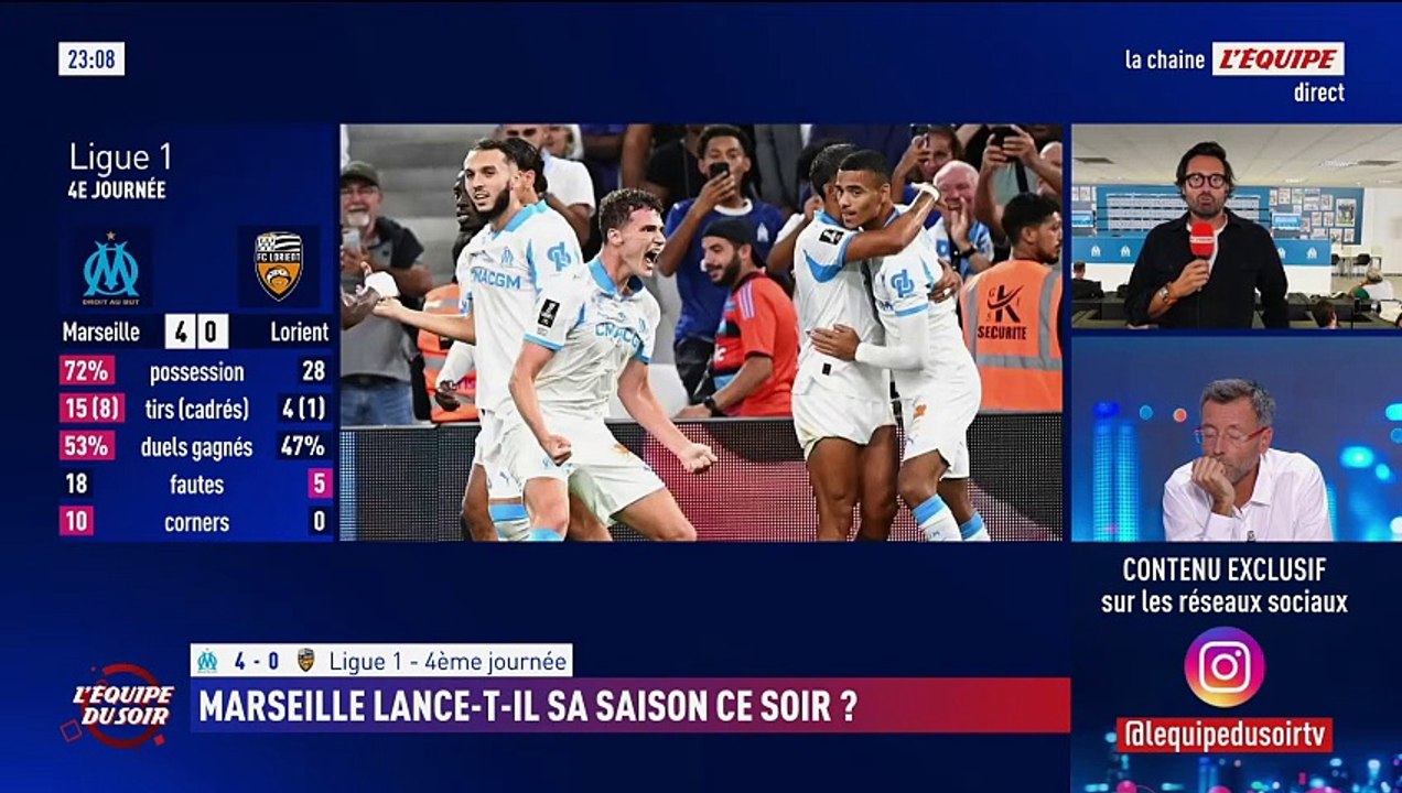 L'OM surclasse un Lorient vite réduit à dix - Foot - Ligue 1