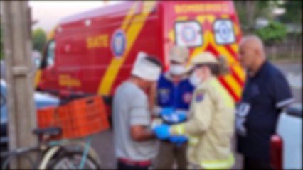 Ciclista sofre escalpelamento após acidente de trânsito no Maria Luiza