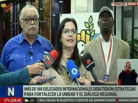 Más de 180 delegados participaron en la videoconferencia Latam y el Caribe no son escenarios de guerra