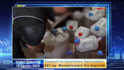 Esenyurt’ta Uyuşturucu Operasyonu: 207 Kg Metamfetamin Ele Geçirildi