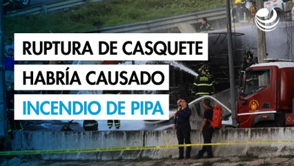 Ruptura de casquete tras choque habría causado incendio de la pipa: FGJCDMX