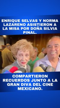 Misa en honor a Silvia Pinal | Enrique Selvas y Norma Lazareno recuerdan a la diva