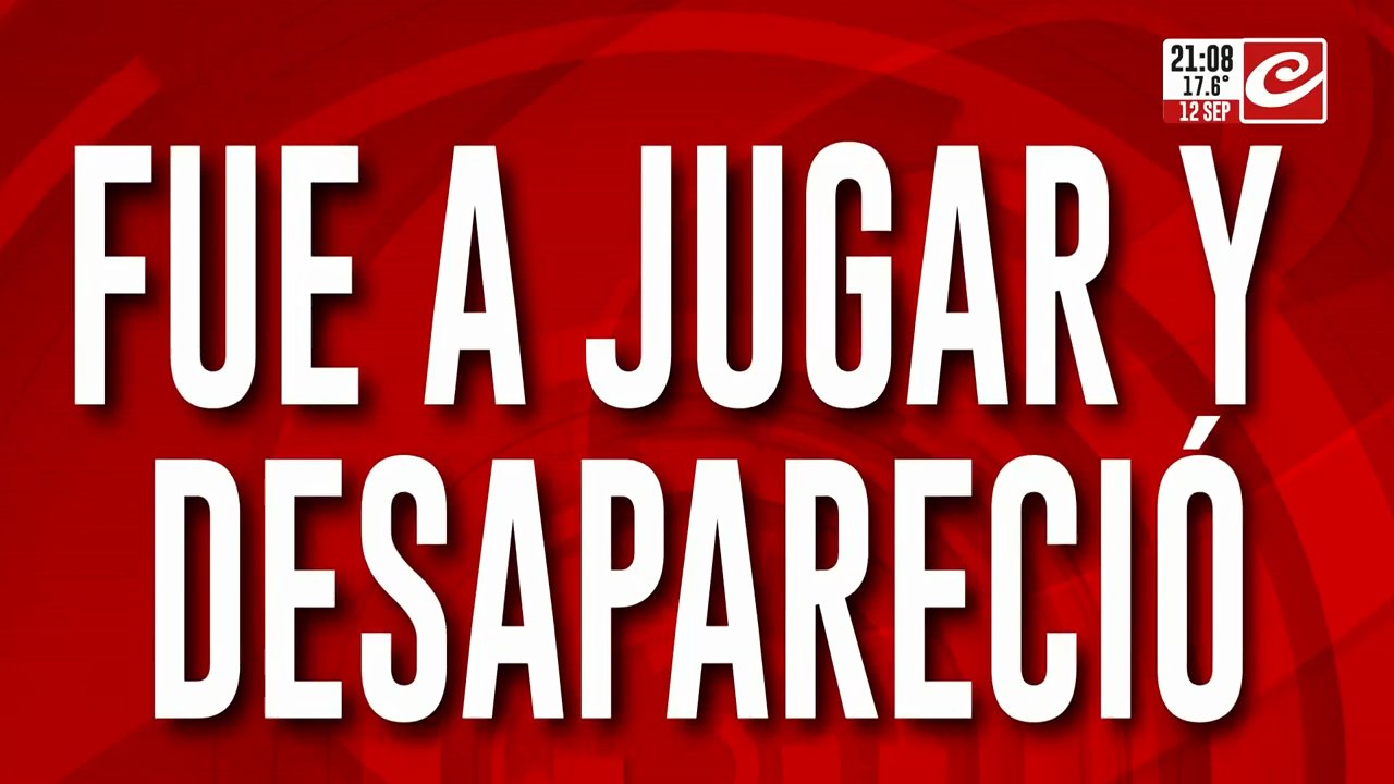 Fue a jugar y desapareció