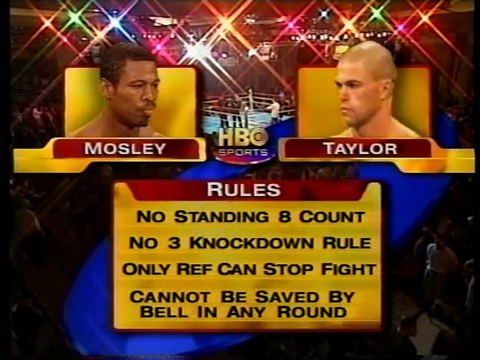 Shane Mosley vs Shannan Taylor - HBO 3-10-2001