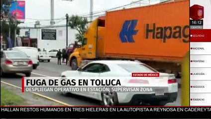 Autoridades del Estado de México despliegan operativo por una fuga de gas