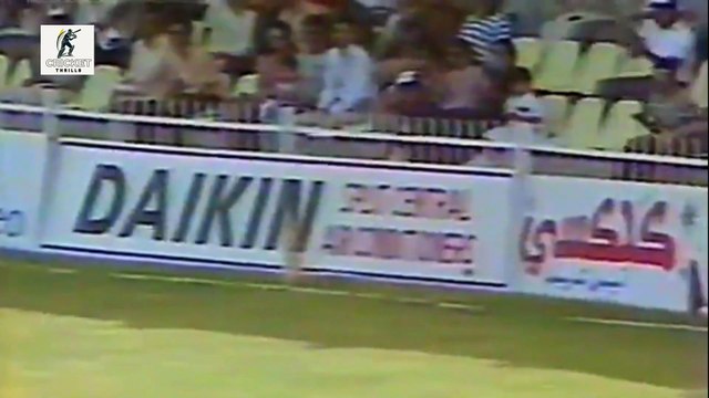 Saadat Ali 30 off 61 Balls 2 Fours vs Sri Lanka 1st Match, Sharjah, April 06, 1984, Rothmans Asia Cup