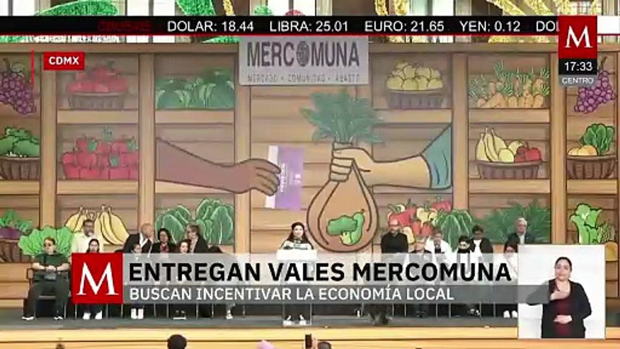 Clara Brugada continúa con la entrega de vales Mercomuna en Zócalo de CdMx
