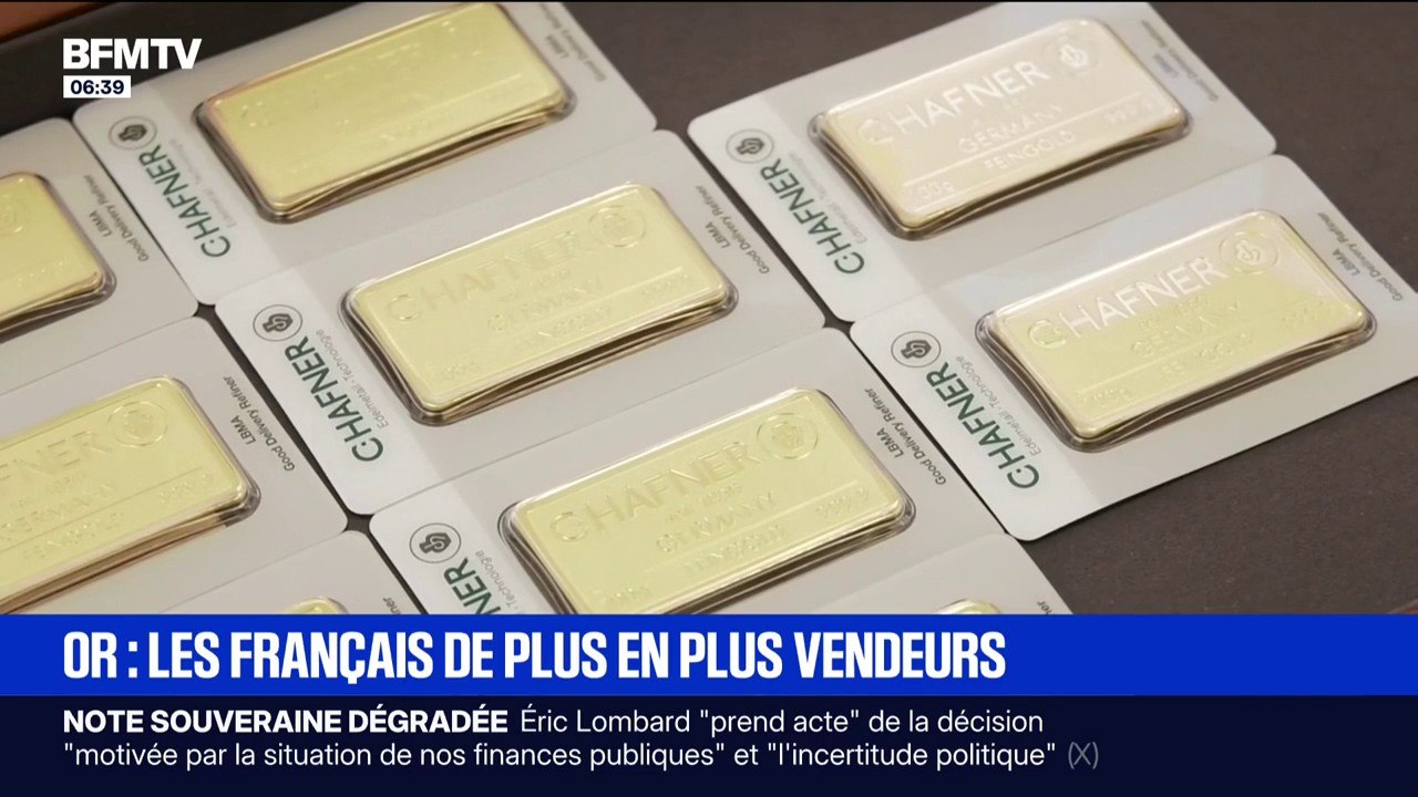 Les Français vendent de plus en plus leurs bijoux en or face au cours de l'or qui ne cesse d'augmenter