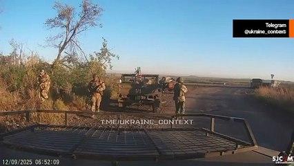 Ukrainian drone halts Russian convoy and sparks panic among soldiers!