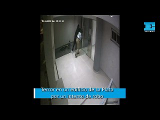 Terror en un edificio de La Plata por un intento de robo
