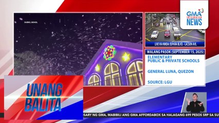Christmas village na tadtad ng mga pailaw, bida sa isang resort | Unang Balita