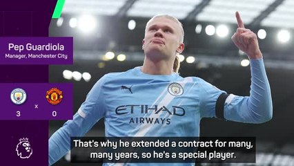 Guardiola hails 'special' Haaland after derby day double