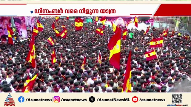 'ഉങ്കള്‍ വിജയ്...ഉയിരെന്ന വര നാന്‍..'; തമിഴ്നാട് പര്യടനം തുടങ്ങി വിജയ്