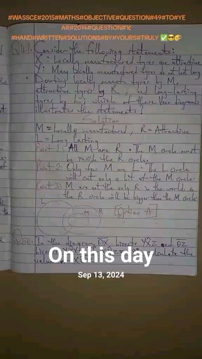 #creatorsearchinsightsWASSCE question solutions that I posted on this day last year.#fyp#Whattowatch#Viral#2025