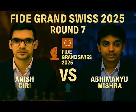 Giri vs Mishra | Strategic Draw in Round 7 | FIDE Grand Swiss 2025