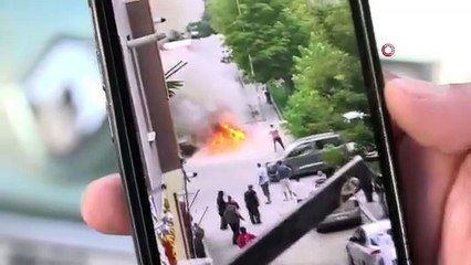 Eskişehir’de 4 yıllık emeği 30 dakikada kül oldu: İlk arabası gözlerinin önünde yandı