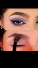 "Cute and easy Bluish Eye Makeup Tutorial | Unique Element Style Look" #Eye makeup #Makeup tutorial #Bluish eyeshadow #Elegantly #Stylish makeup #Glam makeup #Style #Beauty tips #Makeup ideas