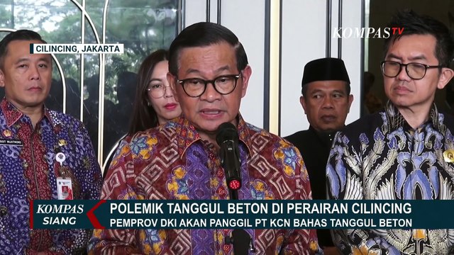 Tanggul Beton Cilincing Berizin, PT KCN: Untuk Bangun Pelabuhan Pemerintah | KOMPAS SIANG