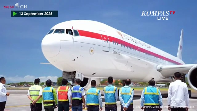 Detik-Detik Presiden Prabowo Tiba di Bali usai Kunjungi Qatar-Abu Dhabi, akan Temui Korban Banjir