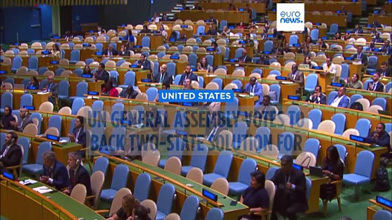 UN General Assembly votes to back two-state solution for Israel and Palestine