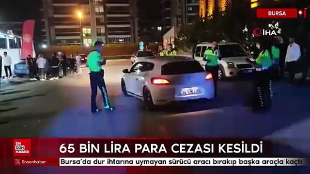 Bursa’da dur ihtarına uymayan sürücü aracı bırakıp başka araçla kaçtı