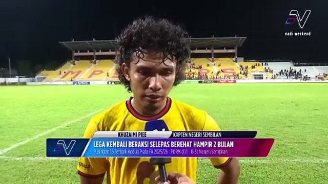 Khuzaimie Piee lega kembali beraksi selepas dilanda kecederaan selama 2 bulan