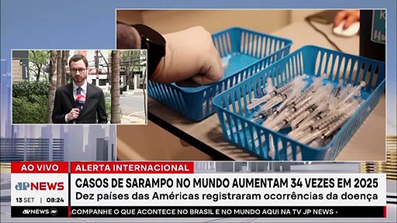 Sarampo no mundo: casos aumentam 34 vezes em 2025 e acendem alerta