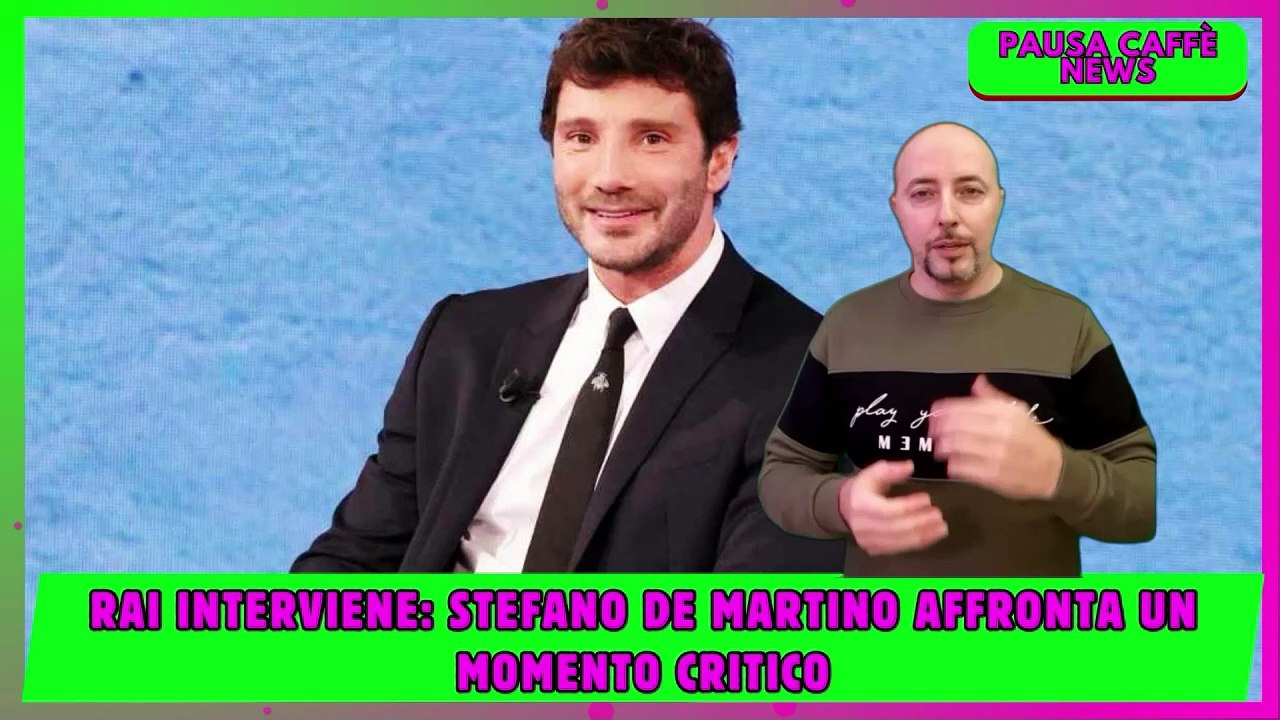 Rai interviene Stefano De Martino affronta un m...