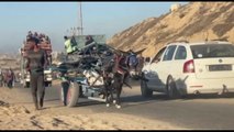 Il carretto con l'asino e i camion, la grande fuga da Gaza City
