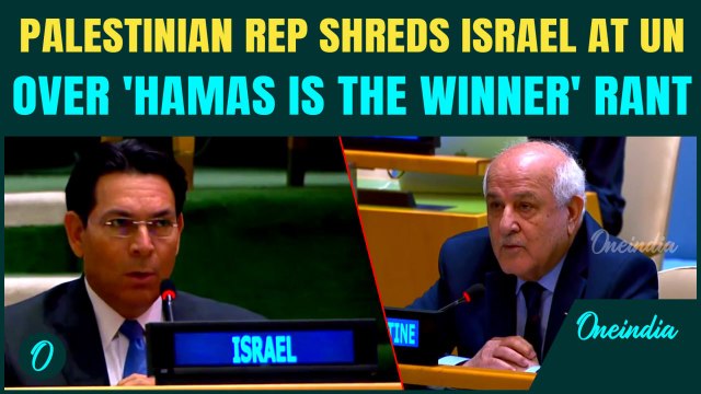 Israel Vs Palestine BIG CLASH at UN | Palestinian Envoy MOCKS Israel as UN Backs Palestinian State