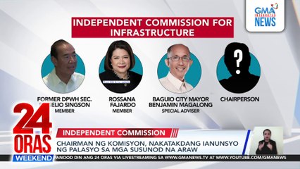 Ex-DPWH Sec. Singson, Rossana Fajardo sa Independent Commission for Infrastructure | 24 Oras Weekend