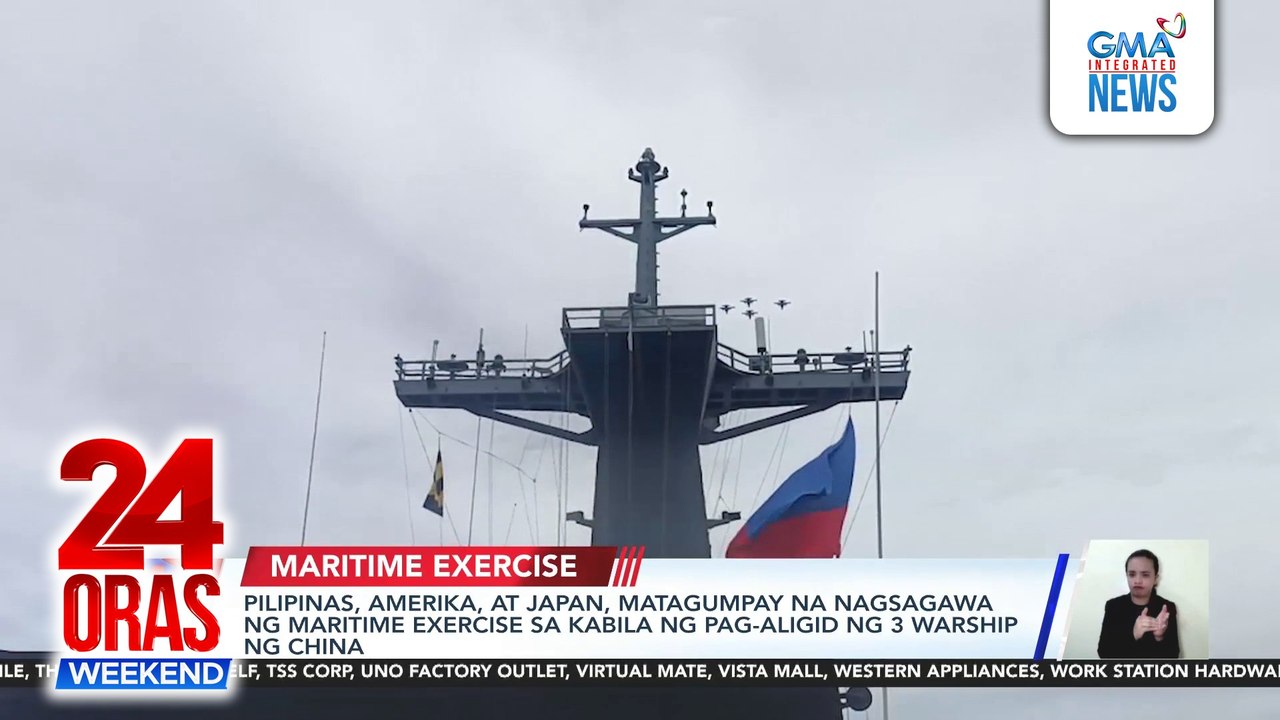 Philippines-US-Japan maritime exercise amid China warships’ presence | 24 Oras Weekend