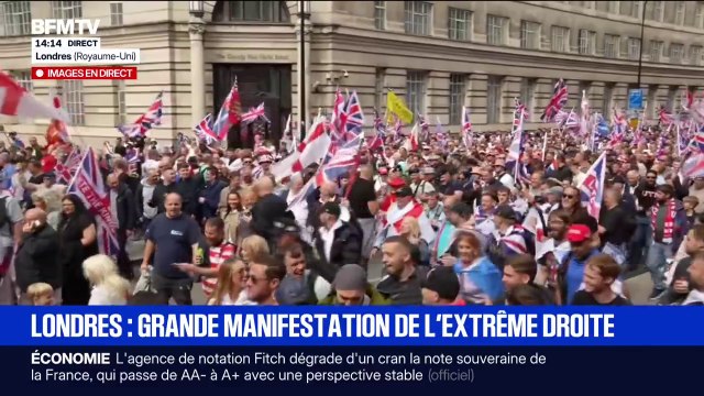 À Londres, l'extrême droite manifeste contre l'immigration